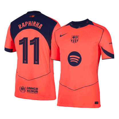 Barcelona Tredjebanetrøje Spillerversion 2025/26 UCL RAPHINHA #11