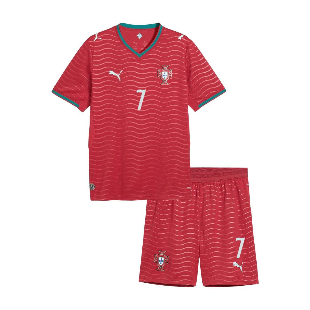 Portugal World Cup Hjemmesæt Børn 2026 RONALDO #7 [PREMIUM]