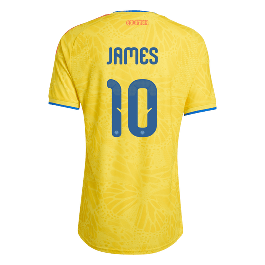 Colombia World Cup Hjemmebanetrøje Spillerversion 2026 JAMES #10
