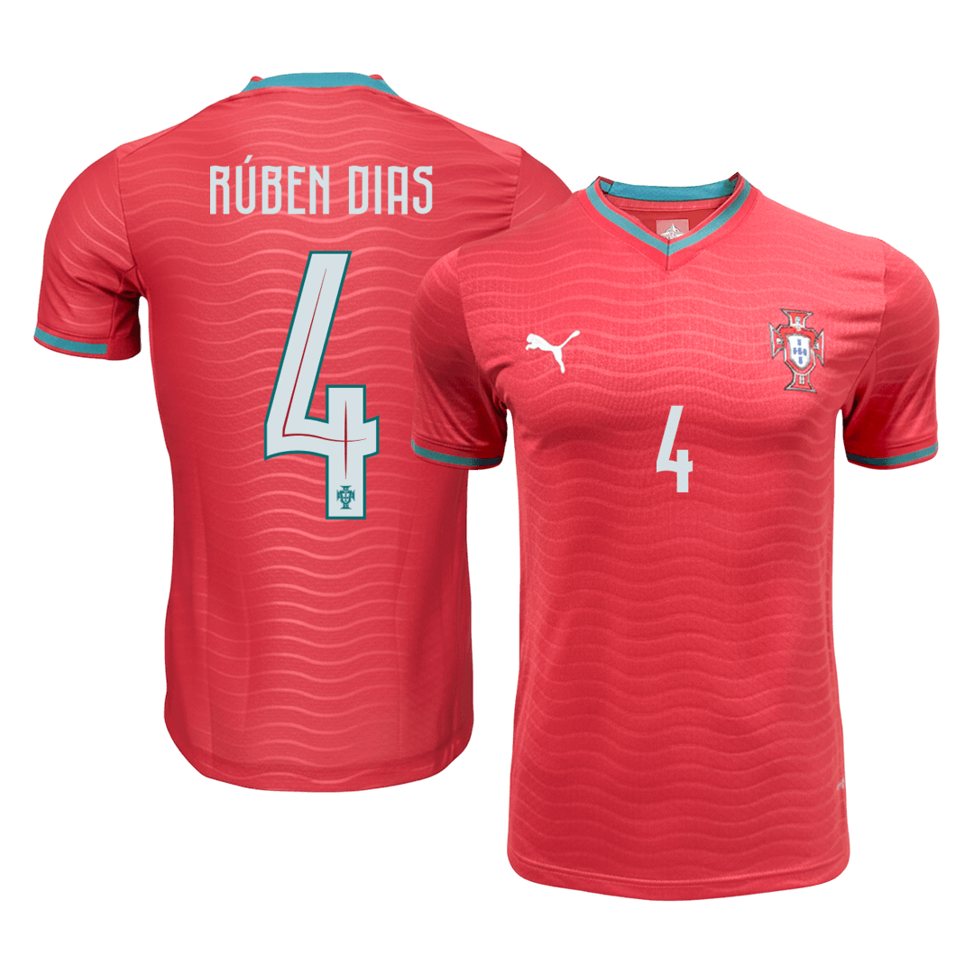 Portugal World Cup Hjemmebanetrøje Spillerversion 2026 RÚBEN DIAS #4