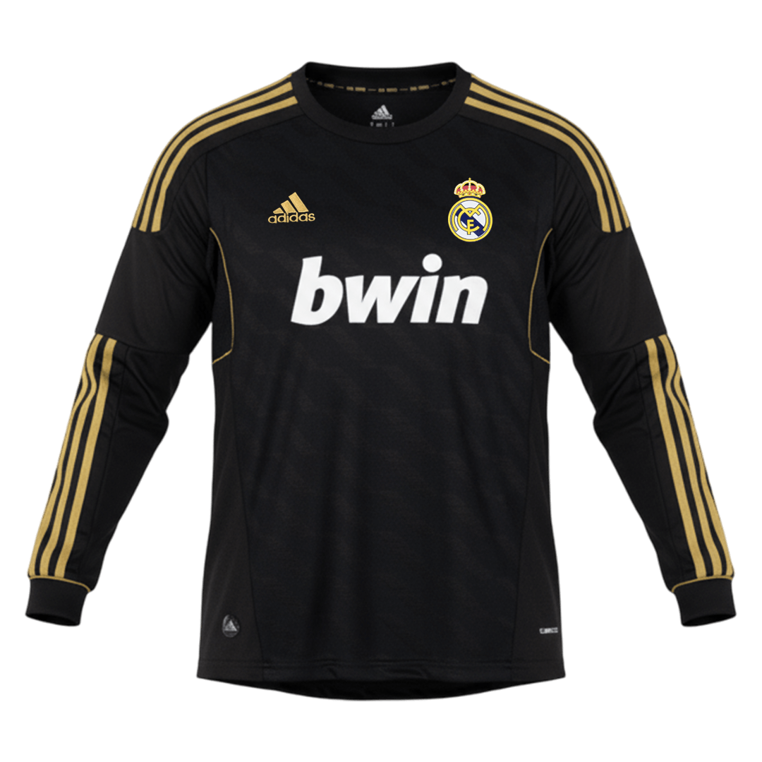 Real Madrid Retro Langærmet Udebanebanetrøje 2011/12