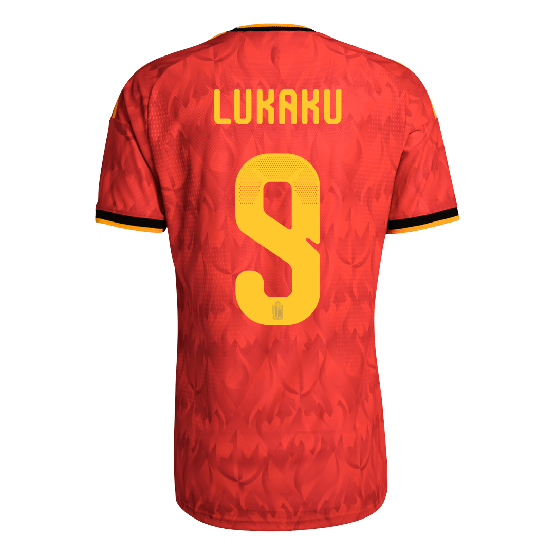 Belgium World Cup Hjemmebanetrøje Spillerversion 2026 LUKAKU #9