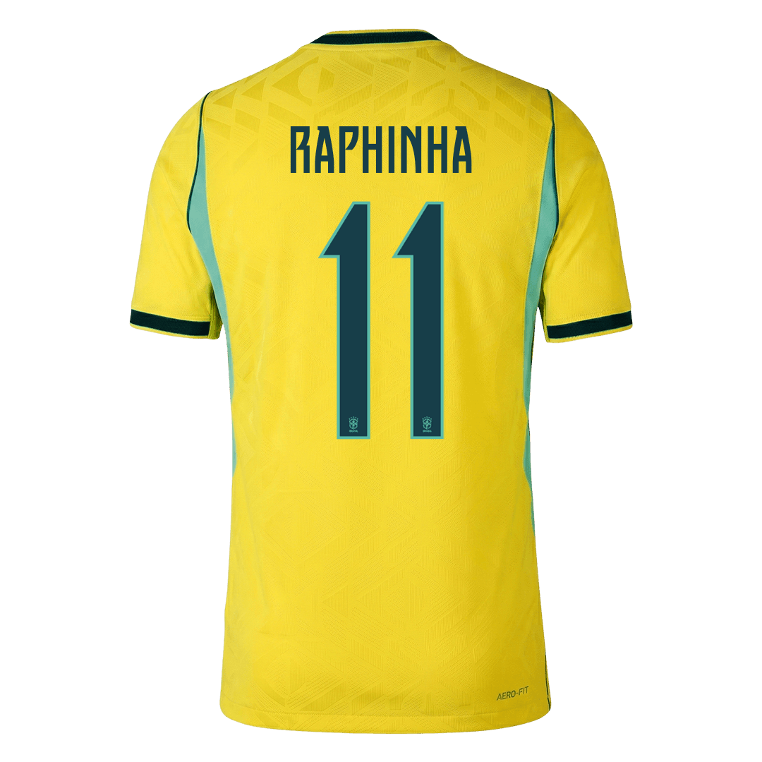 Brazil World Cup Hjemmebanetrøje Spillerversion 2026 RAPHINHA #11