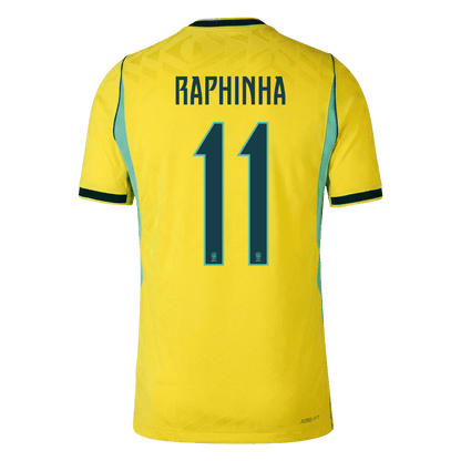 Brazil World Cup Hjemmebanetrøje Spillerversion 2026 RAPHINHA #11