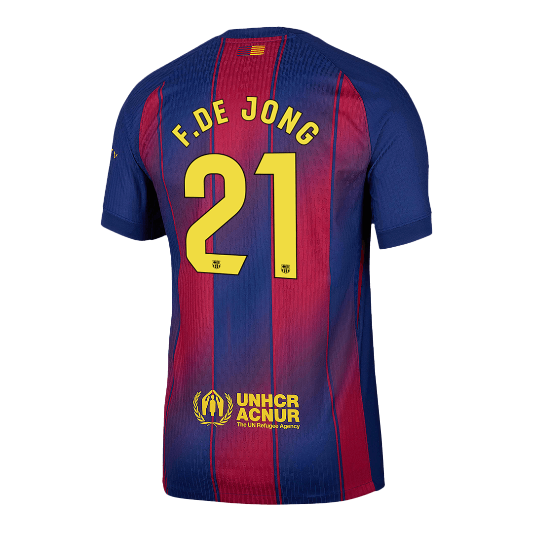 Barcelona Hjemmebanetrøje Spillerversion 2025/26 F.DE JONG #21
