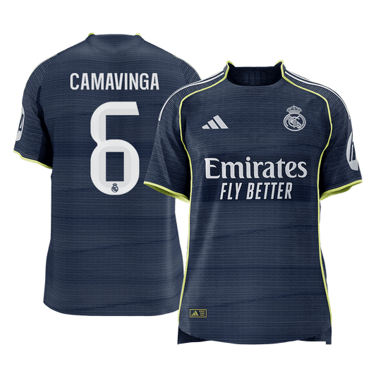 Real Madrid Udebanebanetrøje Spillerversion 2025/26 CAMAVINGA #6 [PREMIUM]