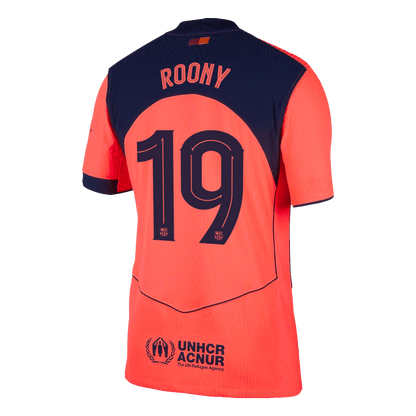 Barcelona Tredjebanetrøje Spillerversion 2025/26 UCL ROONY #19