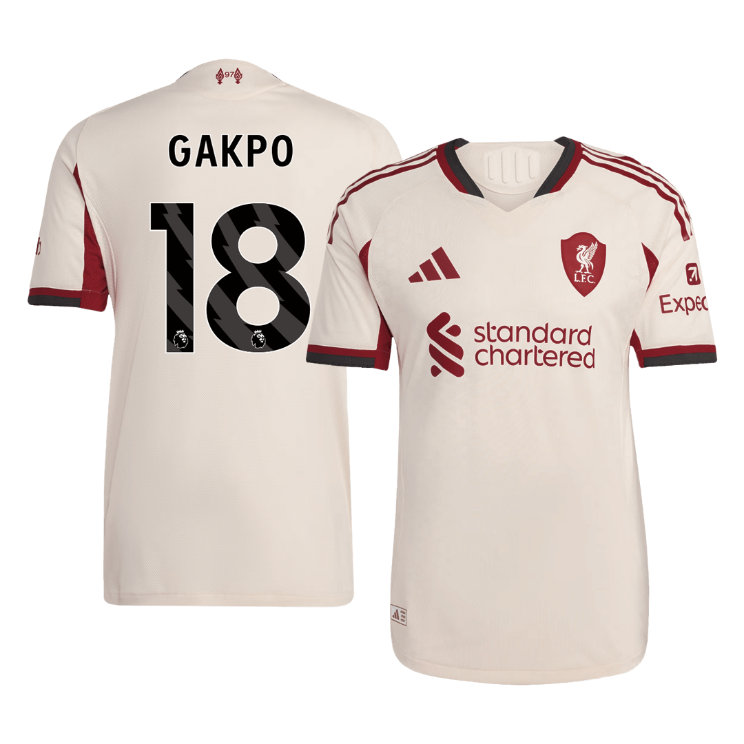 Liverpool Udebanebanetrøje Spillerversion 2025/26 GAKPO #18