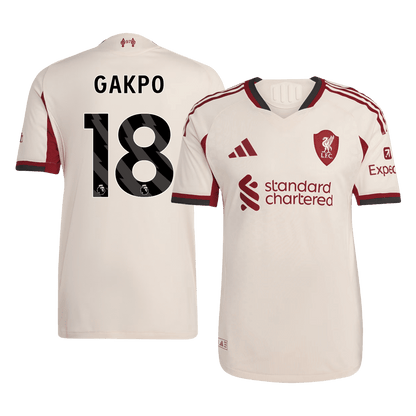 Liverpool Udebanebanetrøje Spillerversion 2025/26 GAKPO #18