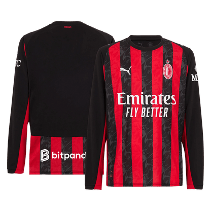 AC Milan Langærmet Hjemmebanetrøje 2025/26